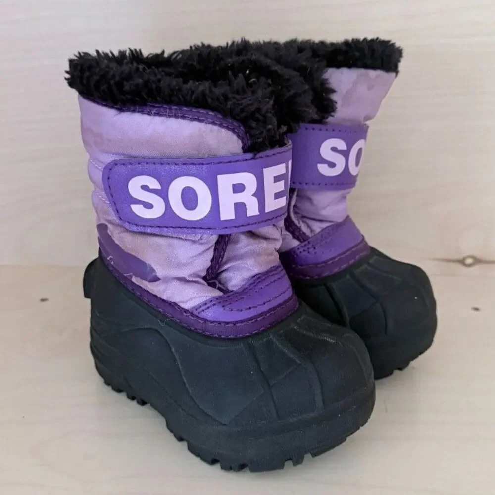 Sorel Snow Commander Insulated Waterproof Toddler Girls Snow Winter Boot Size 4
